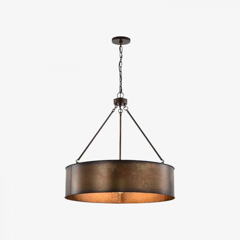Velara Industrial Drum Shade Pendant...