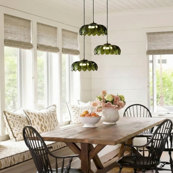 Aridia Palm Leaf Cluster Pendant Light Artistic Glass Pendant for Hallway Kitchen and Lounge K2318
