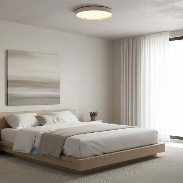 Zenthoris Travertine Ceiling Light Minimalist Flush Mount - Modern Ambient Hallway Lighting K2279