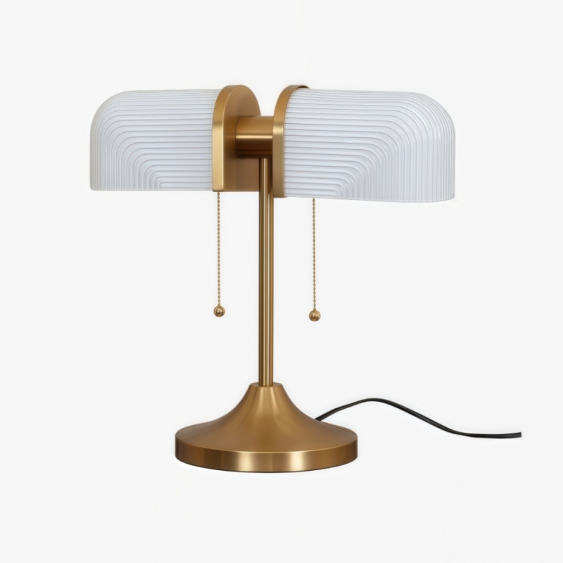 Aurebron Räfflad Glasbordslampa -...