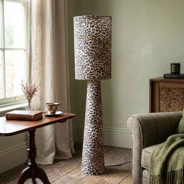 Blendra Modern Abstract Print Floor Lamp - Unique Design Stylish Light Fixture for Living Rooms and Offices
