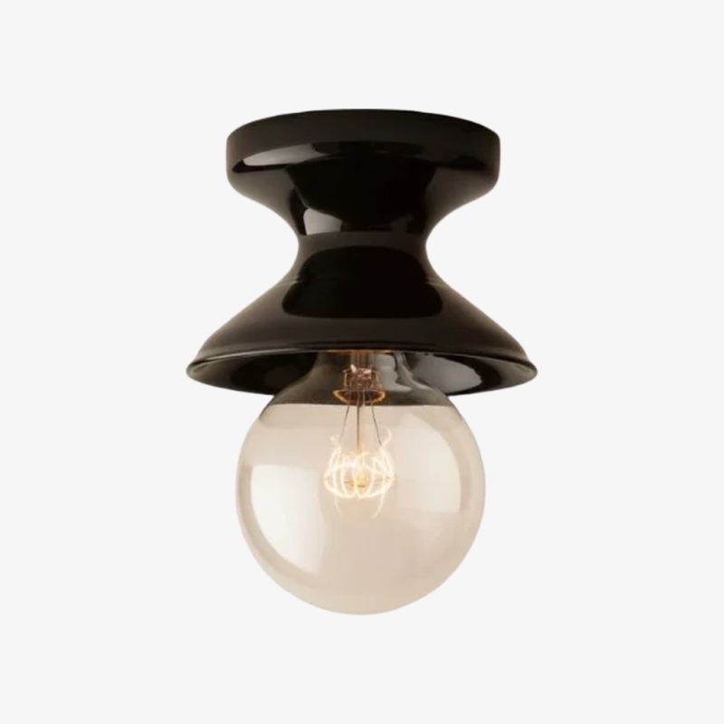 Dravin Bowl Ceramic Ceiling Light -...