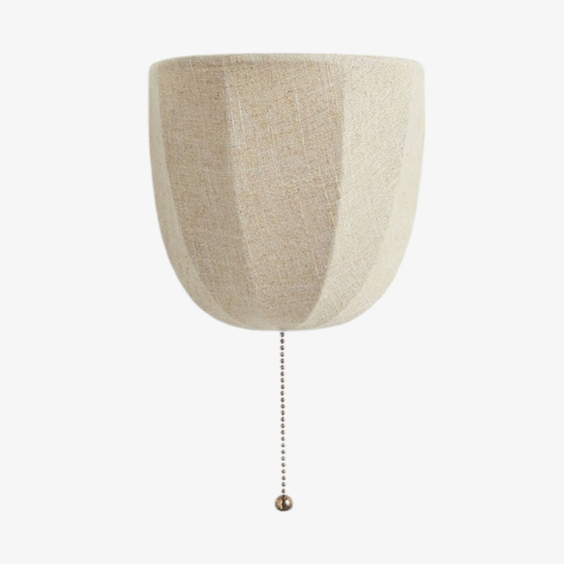 Fablune Modern Linen Wall Lamp -...