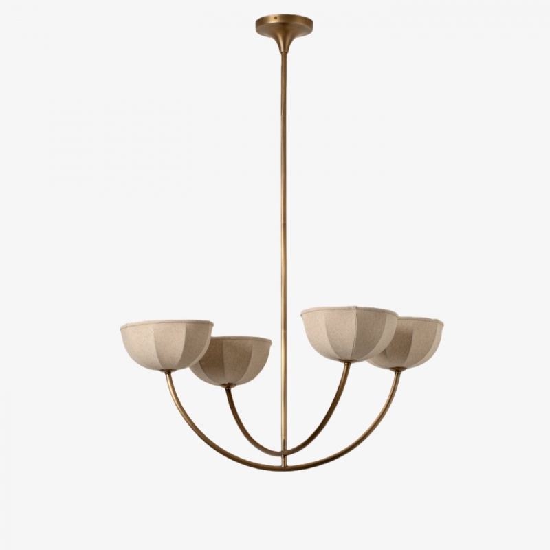 Lustre minimaliste en tissu Loomis -...
