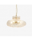 Floral Ice Glass Pendant Light - Retro Petal Pendant Lamp for Bedroom K2366