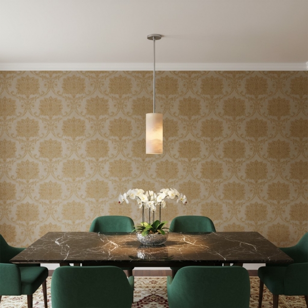 Lumastera Natural Stone Texture Cylindrical Pendant Lamp - Luxury Lamp for Living Room K2401