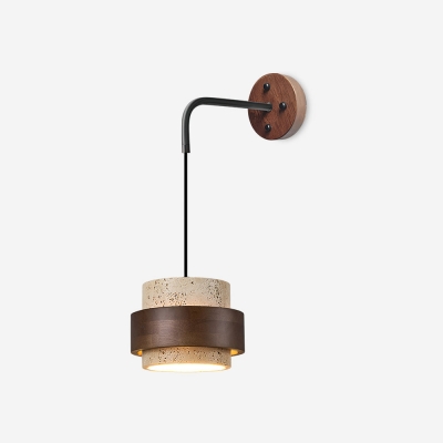 Cole Travertine Wall Lamp D70
