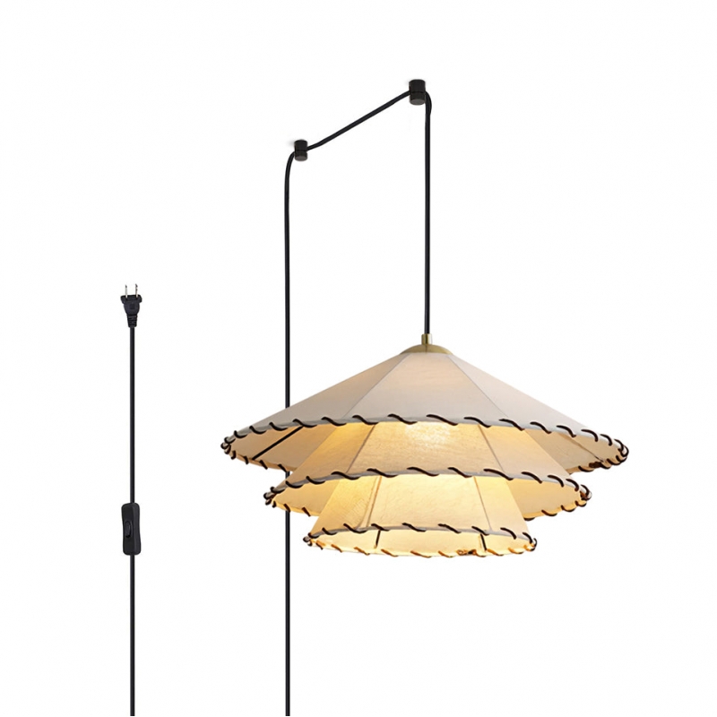 Lampada a sospensione Panya con spina...
