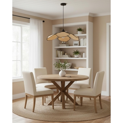 Raffia Petal Pendant Lamp D251 2