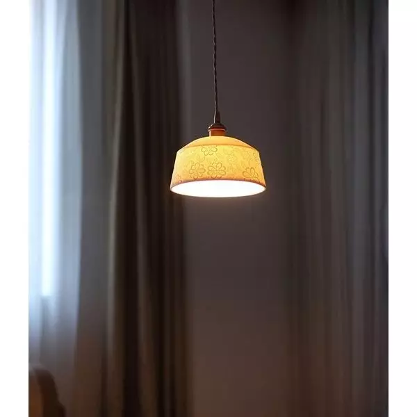 Keramická závěsná lampa