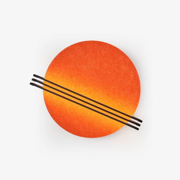 Abstract Sunrise Felt Wall Sconce D381