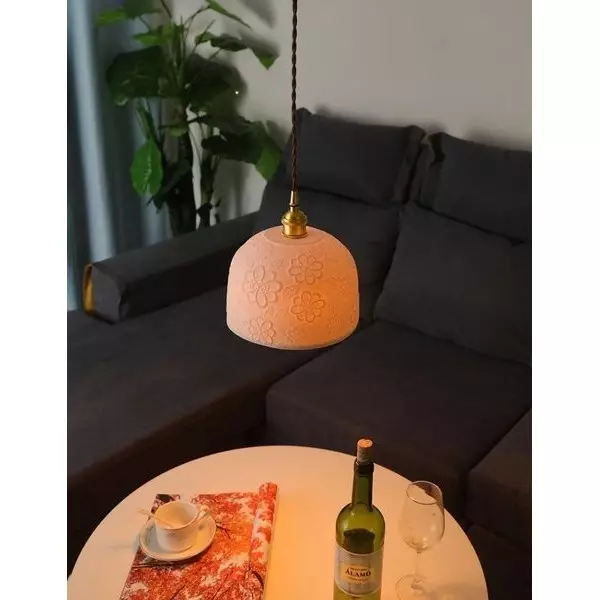 Lampe à suspension en céramique