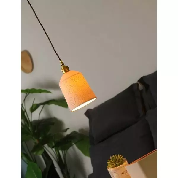 Keramická závěsná lampa