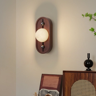 Bezel Alabaster Wall Lamp D393 2