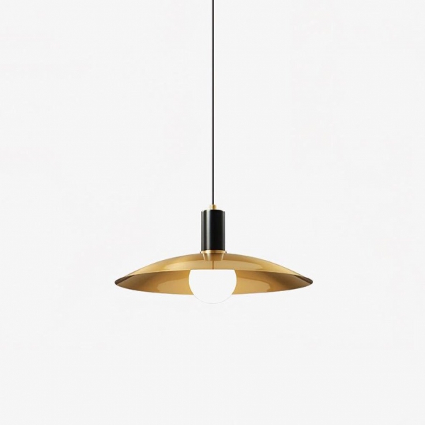 Brass Flared Pendant Lamp D361