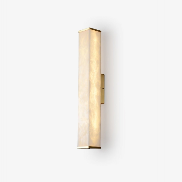 Cuboid Alabaster Wall Light D398