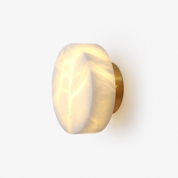 Cylindrical Alabaster Wall Light D399