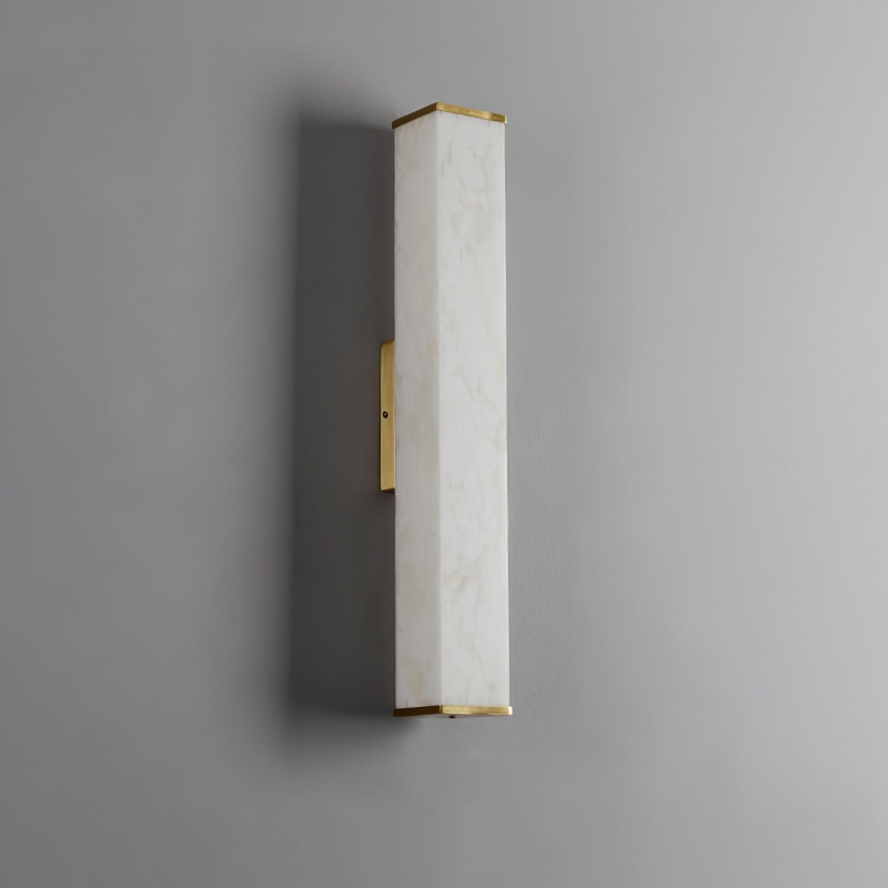 Applique murale cubique en albâtre D398