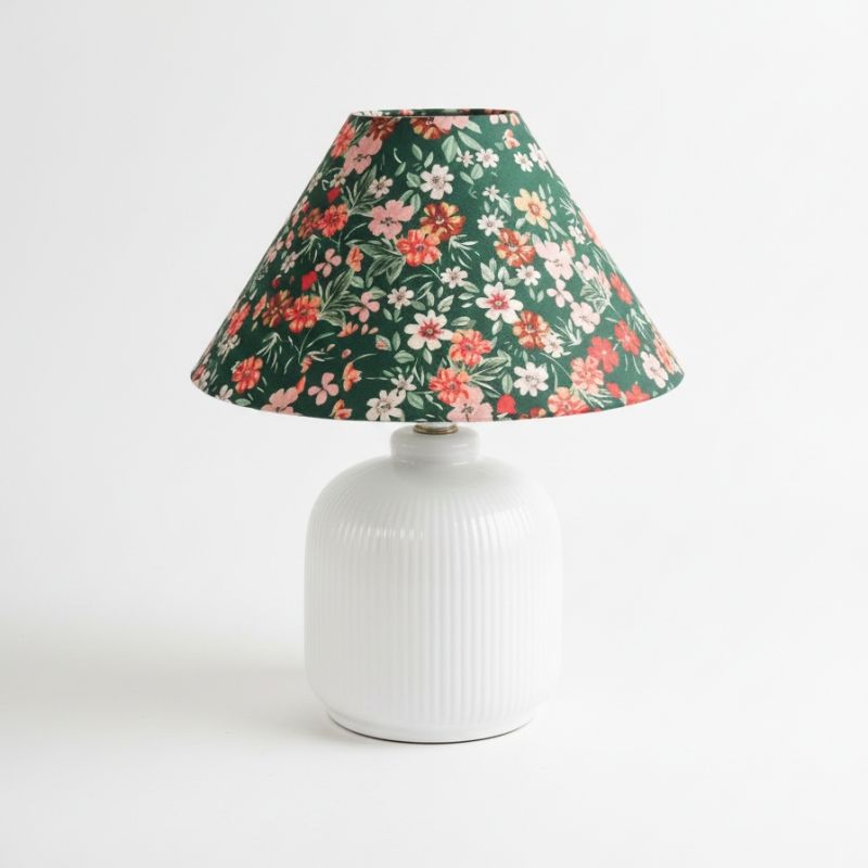 Lampada da tavolo floreale Evergreen...