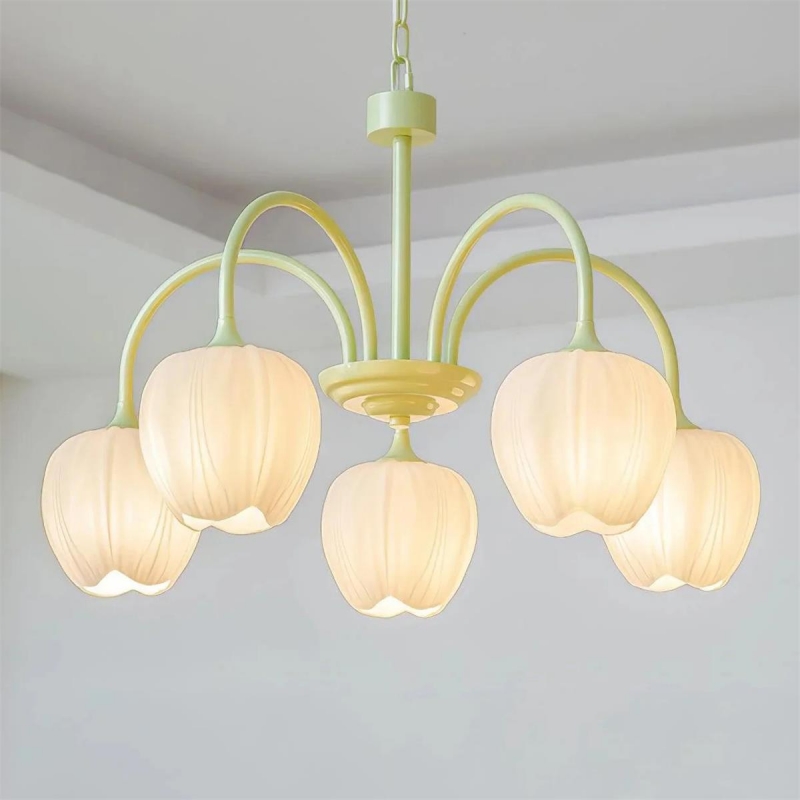 Tulip Matcha Chandelier D364