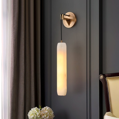Alabaster Flute Wall Lamp D437 2