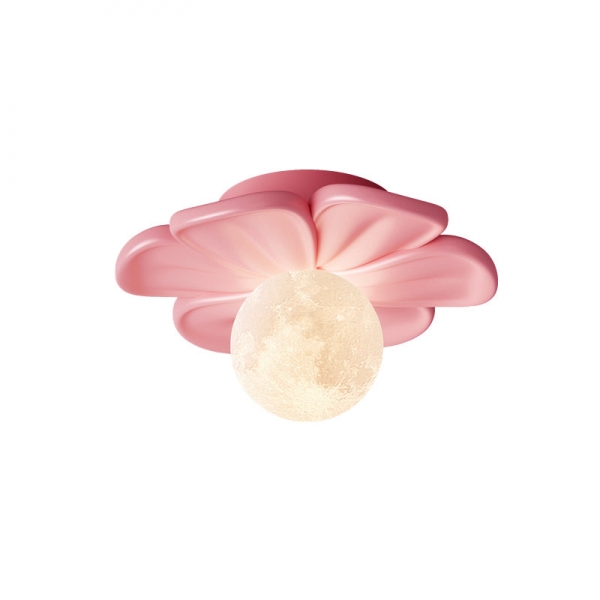 Cream Bloom Flower Ceiling Lamp D408