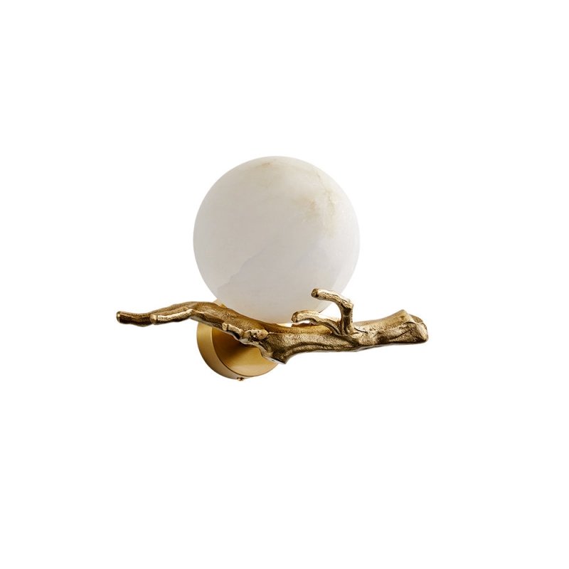 Retro Twigs Alabaster Wall Lamp D435