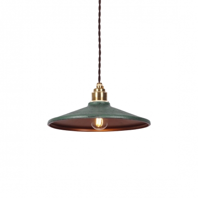 Rustic Saucer Shade Pendant Light D476