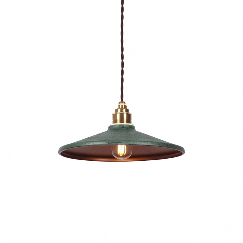 Rustic Saucer Shade Pendant Light D476