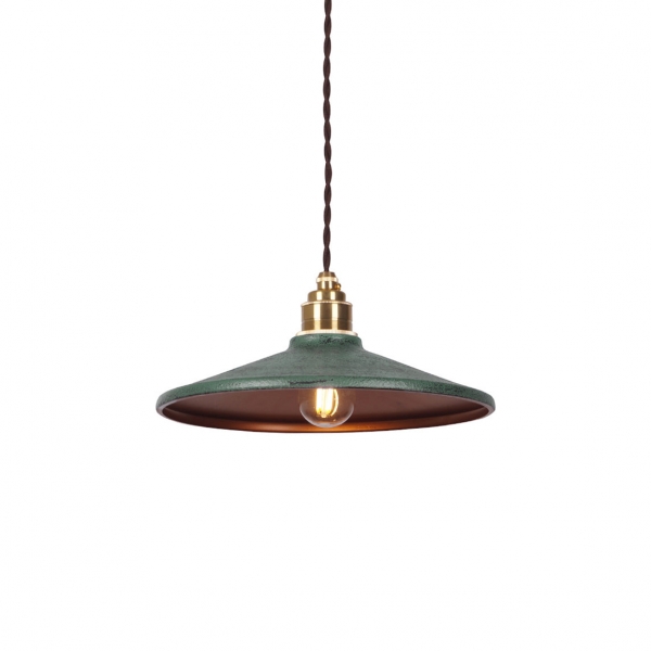 Rustic Saucer Shade Pendant Light D476