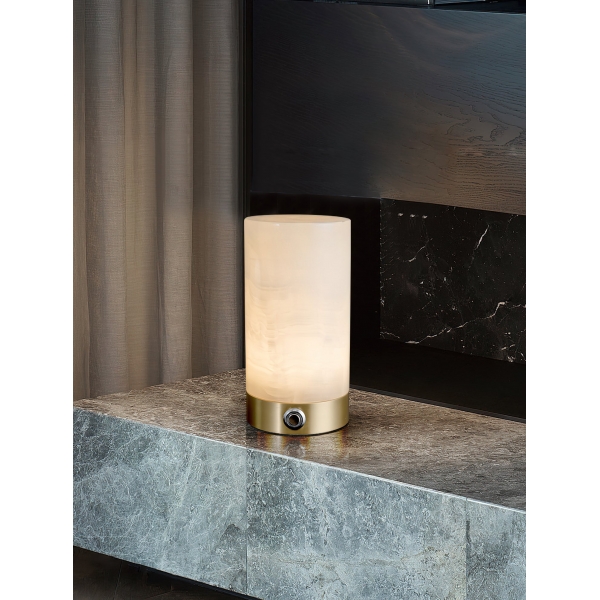 Totem Alabaster Table Lamp (built-in battery) D499