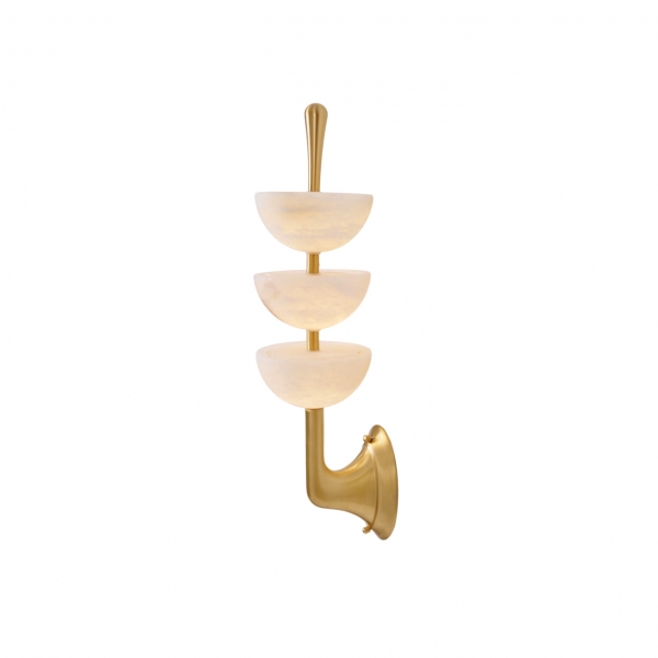 Triple Alabaster Wall Lamp D565