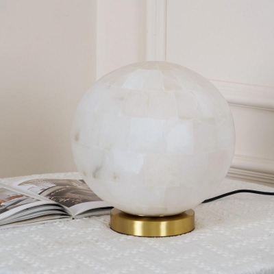 Alabaster Ball Table Lamp D433 2