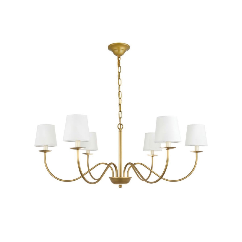 Lampadario Eclipse in ottone D512