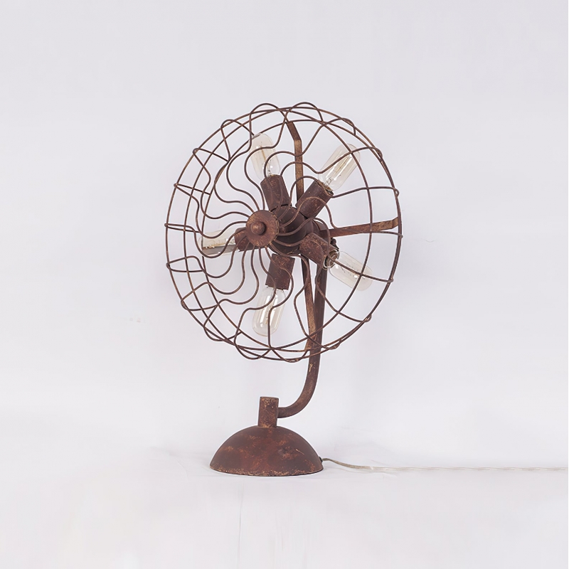 Lampada da tavolo con ventilatore in...
