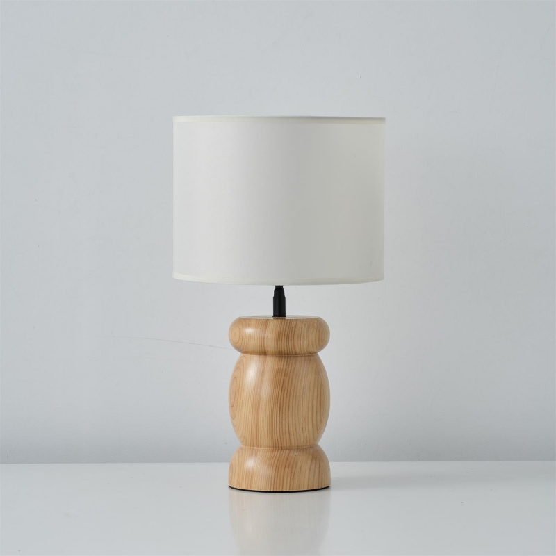 Lampada da tavolo in legno di...