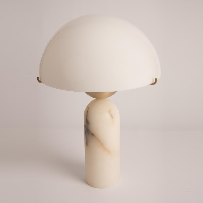 Lampada da Tavolo Peono in Alabastro...