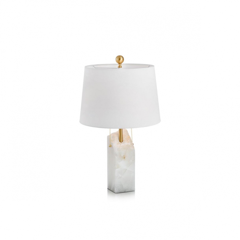 Lampada da tavolo in alabastro grezzo...