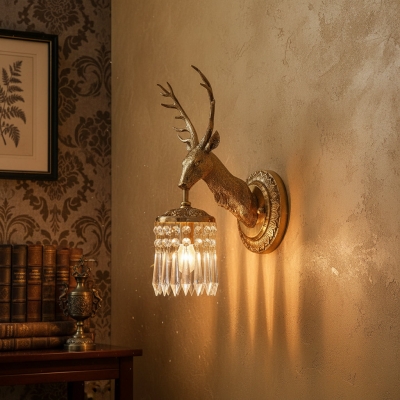 Antler Crystal Wall Lamp D740 2