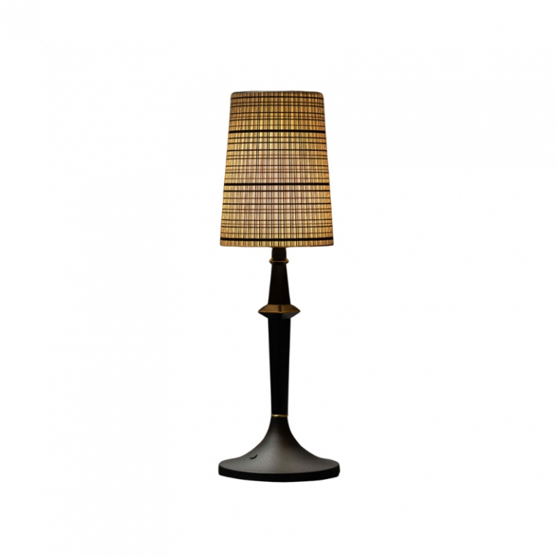 Devon Black Table Lamp (Built-in Battery) D709