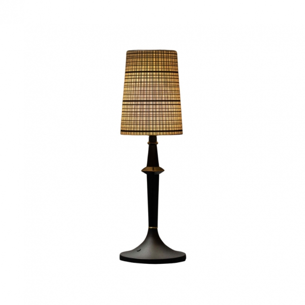 Devon Black Table Lamp (Built-in Battery) D709