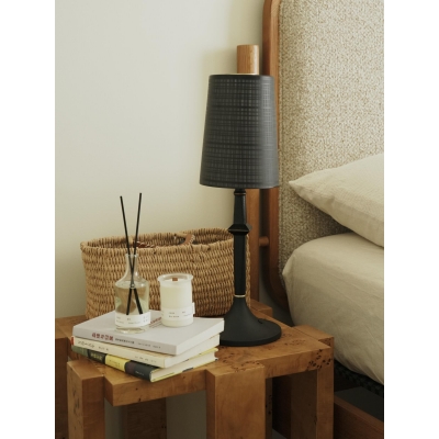 Devon Black Table Lamp (Built-in Battery) D709 2