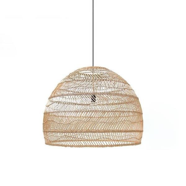 Wicker pendant lamp