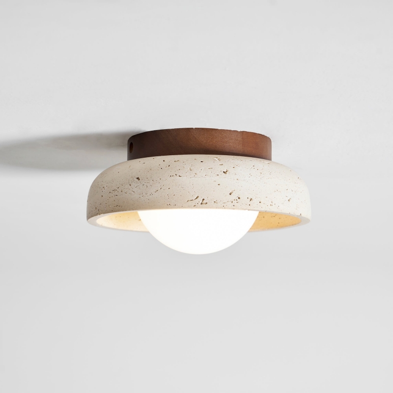 Lampada da soffitto Piedra Travertine...