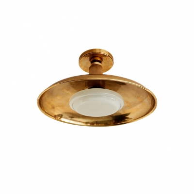 Pot-Lid Style Flat-Panel Ceiling Light D697
