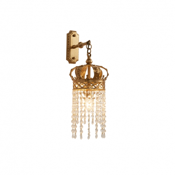 Timon Brass Crown Wall Lamp D745