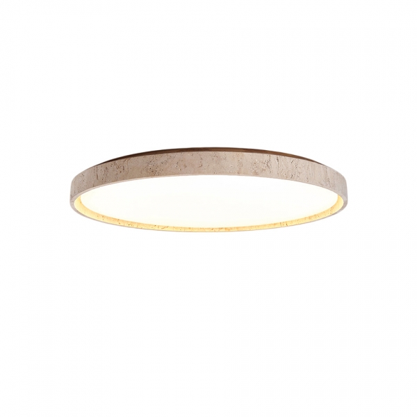 Ultra-thin Round Travertine Ceiling Lamp D690