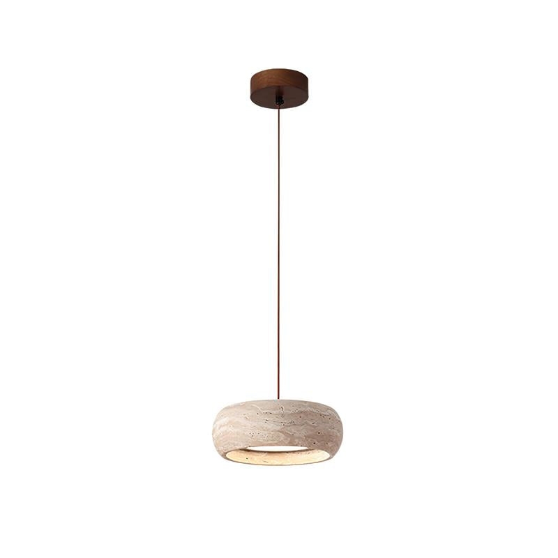 Travertine Drum Pendant Lamp D608