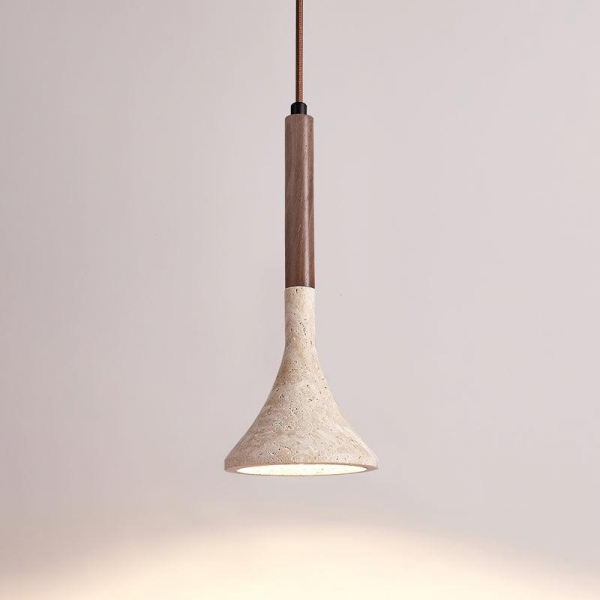 Aplomb Japandi Travertine Pendant Lamp D890