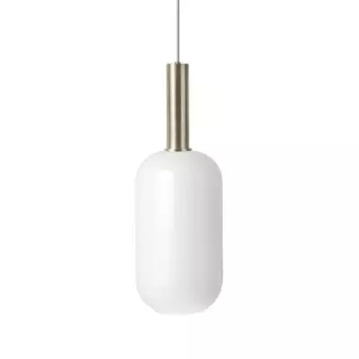 Brass Pendant &amp; Opal Shade